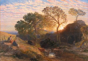 日没 作： Samuel Palmer